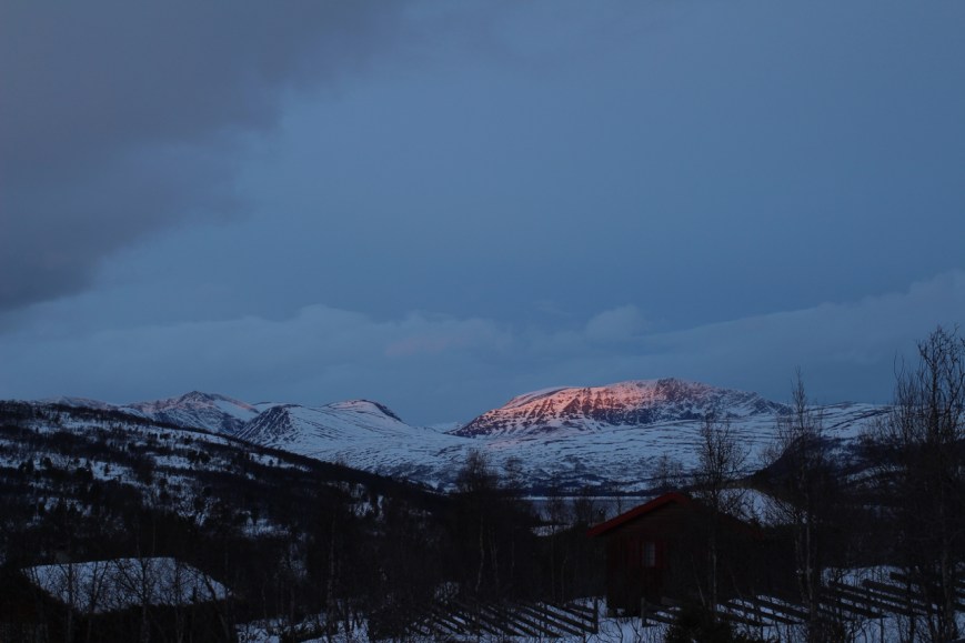 Dawn at the first day at the new year